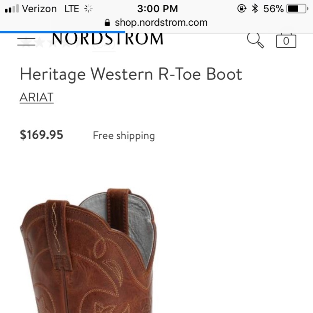 Ariat Heritage R toe 7.5 - Picture 2 of 3